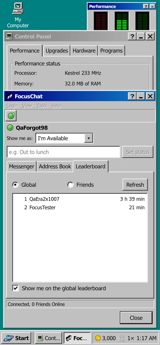 The FocusChat leaderboard